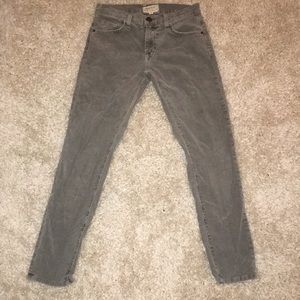 Corduroy grey/sea foam green current Elliot jeans